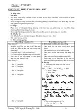 Giáo án Chương IV Phản ứng oxi hóa - Khử